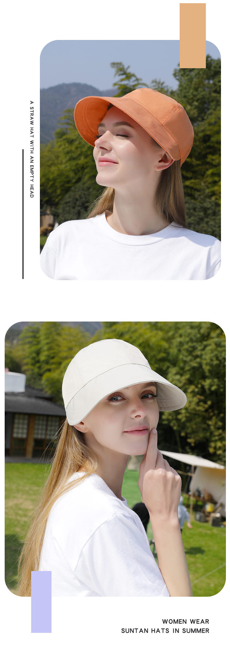 2024 Spring/summer Sunscreen and Sunshade Hats Natural Beauty Tool Black Fashion Casual Versatile and Simple Sun Hat for Women_voghion.com