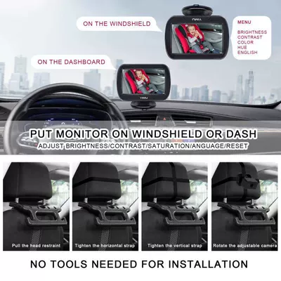 High-Definition Dual Camera In-Car — Car display