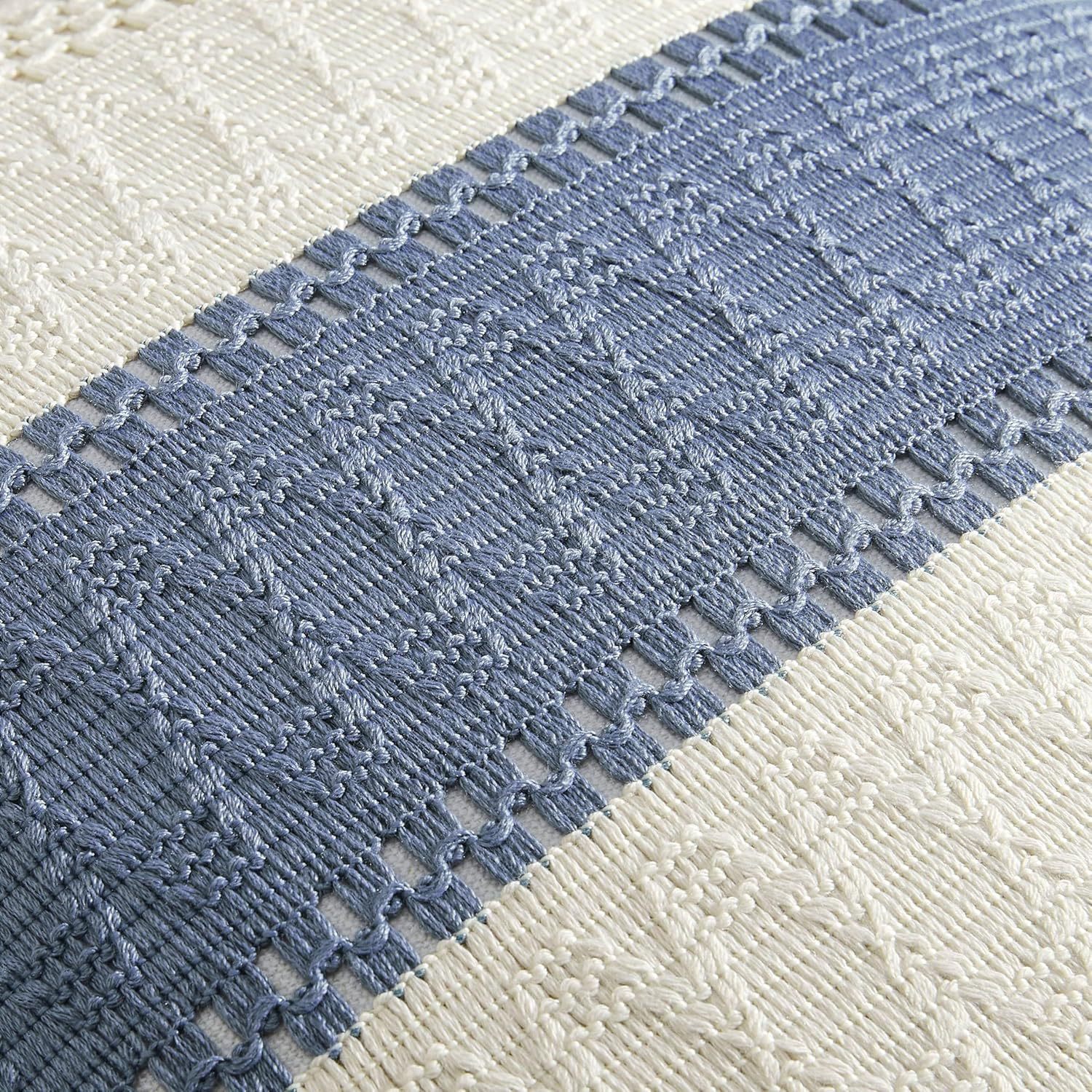 Bohemia almohada almohada de algodón lino empalme almohada de sofá de color contrastante almohada de cintura de oficina Amazon venta caliente almohada