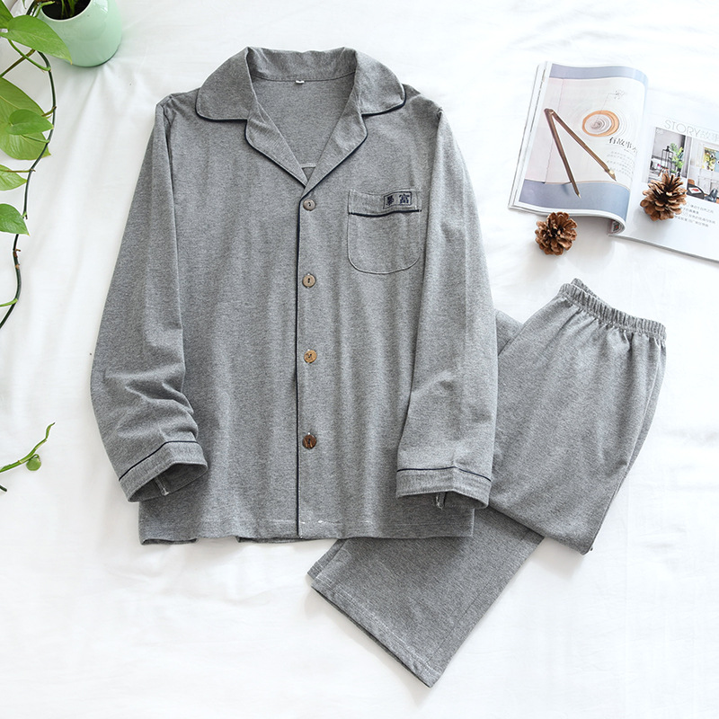 LHメンズグレーニット激富パジャマ