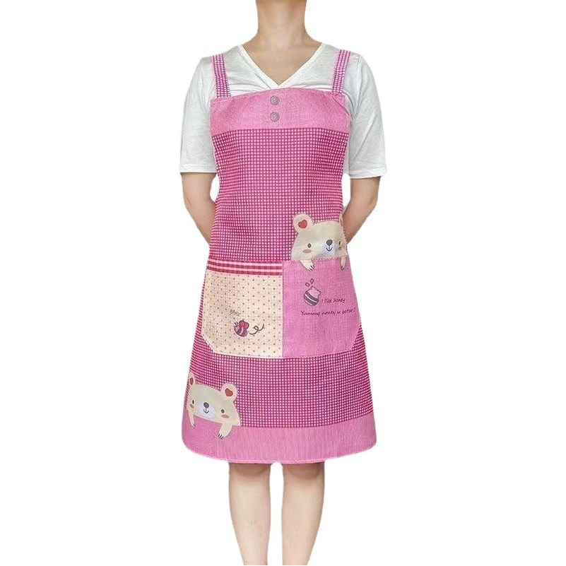 Новый фартук из ткани «персиковая кожа» с различными узорами от производителя, модный, грязеотталкивающий, бытовой фартук оптом для хранения