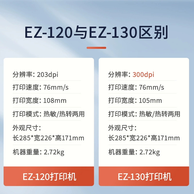 GODEX Kecheng EZ120/130 Non -gum label printer small two -dimensional barcode sticker label machine