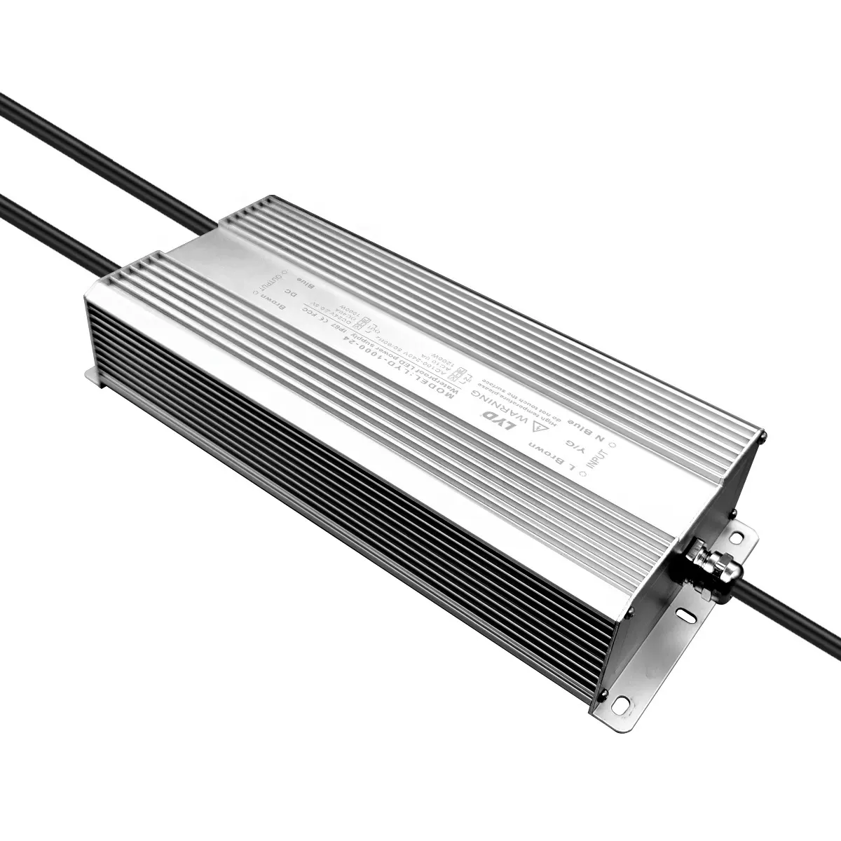 12V--60V1000W大功率铝壳户外防水LED驱动开关电源IP67防水宽压