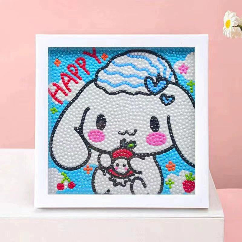 DIY-набор для алмазной мозаики 17×17 см, пластиковая рама, дизайн щенок, полный набор инструментов для кладки