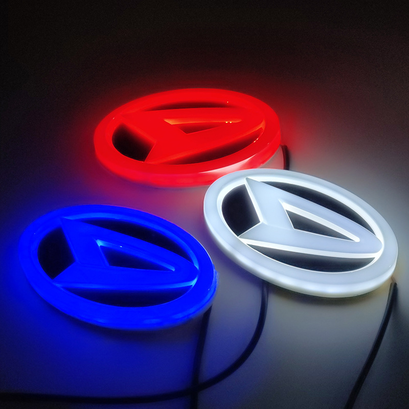 Aplicable a Dafa luminoso logo Daihatsu luz trasera LED luz fría luz luminosa coche logotipo generación de luz transfronteriza