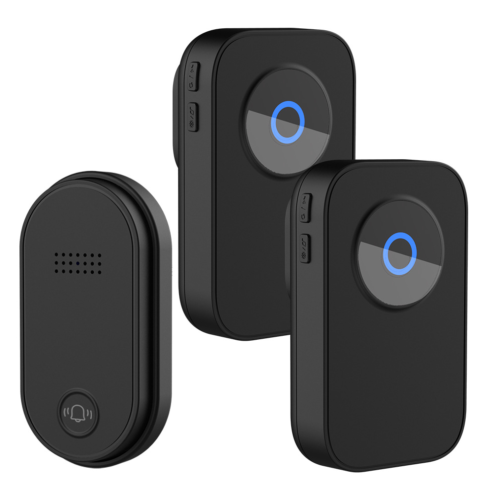 timbre de puerta autogenerado inalámbrico impermeable rf433 un remolque para un hogar de personas mayores llamadas de control remoto inteligente