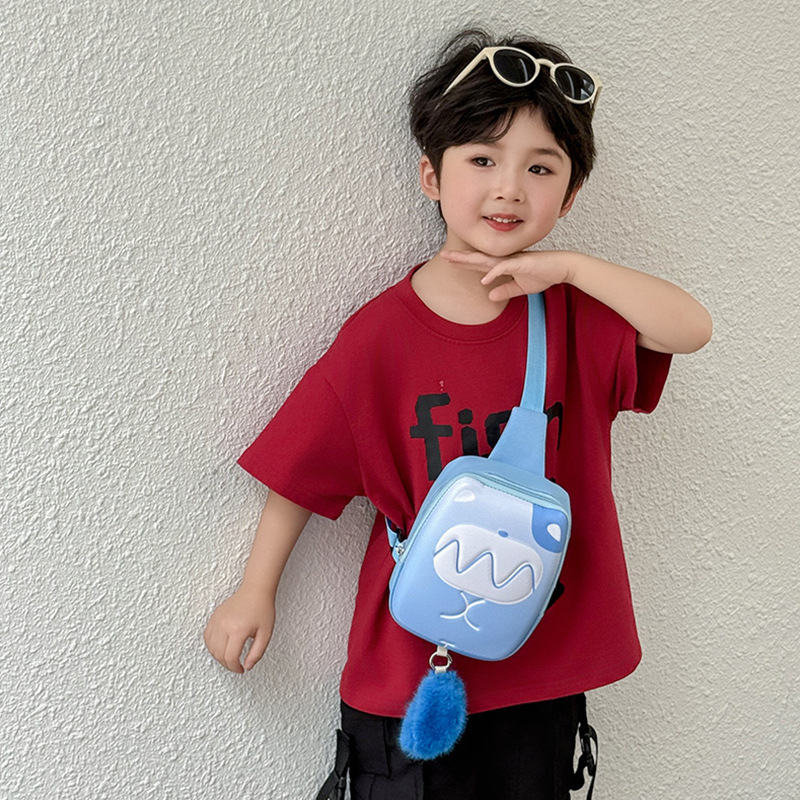 Bolsos de niñas bolsos de pecho de dibujos animados para niños lindos bolsos de cinturón de niñas 2025, nuevos huevos para niños mochila pequeña