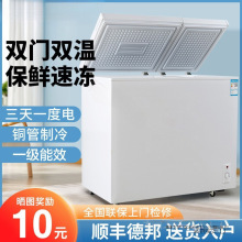 大容量新款双门冰柜家用双温小冰柜小型冷柜冰箱双开门冷冻柜节能