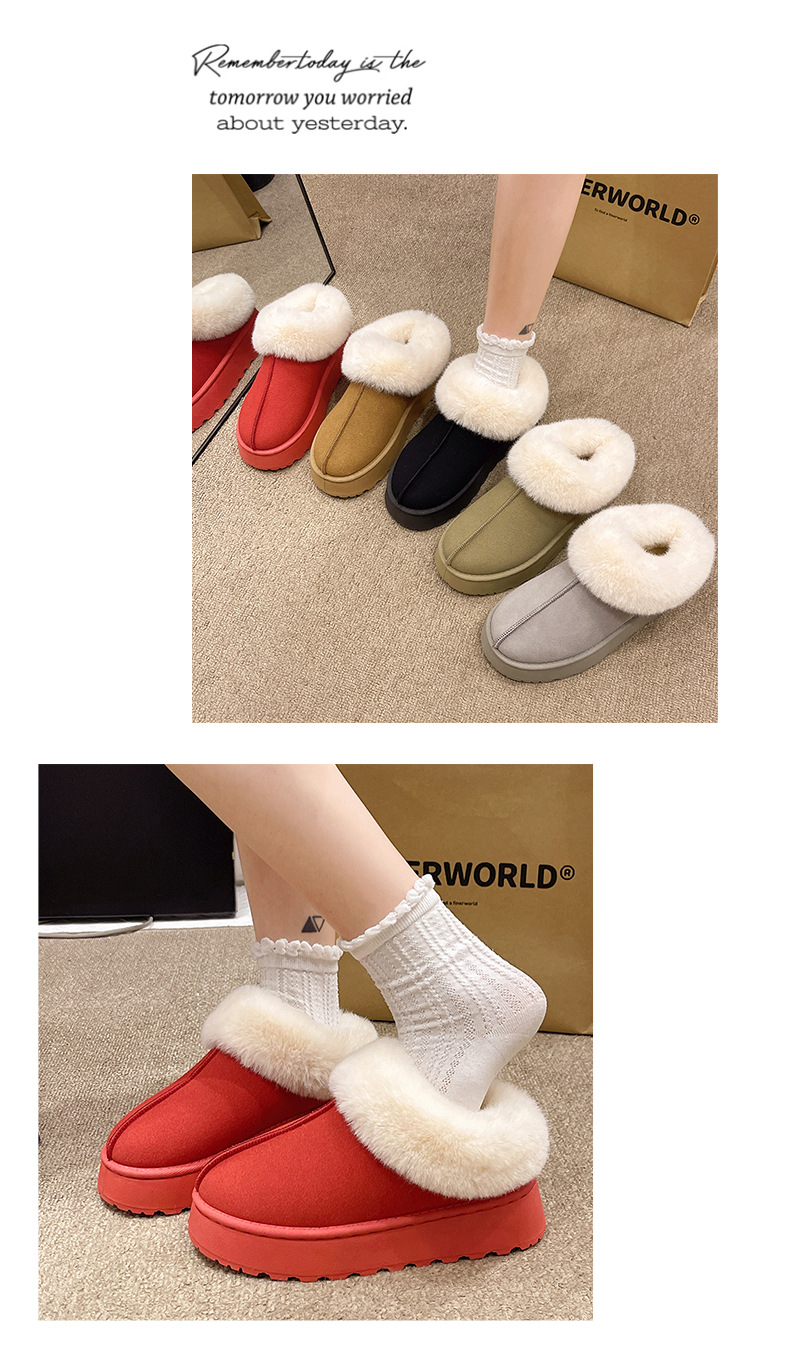 Women's Warm Snow Boots With Thick Sole And Wool Lining For Winter_voghion.com