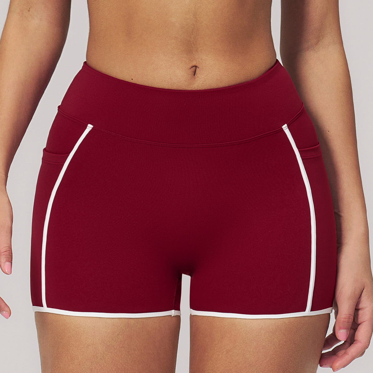 Desnudo transfronterizo contraposición yoga cortos ajustados aeróbicos al aire libre fitness correr succión sudor musculación calzoncillos