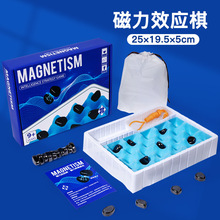 儿童跨境磁力效应棋玩具幼儿园互动桌游逻辑思维磁石对战棋益智游