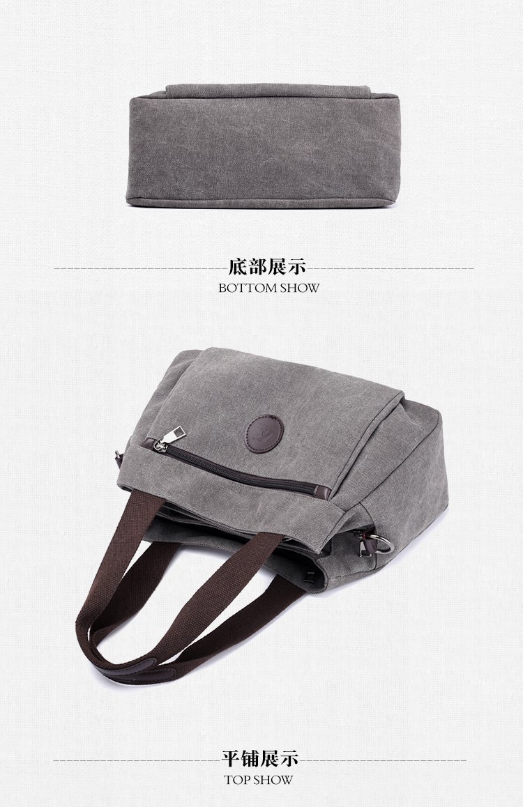 New casual canvas European and American women's single-shoulder bag, solid color trendy women's bag and handbag, cross-border one-piece consignment worldwide undefined