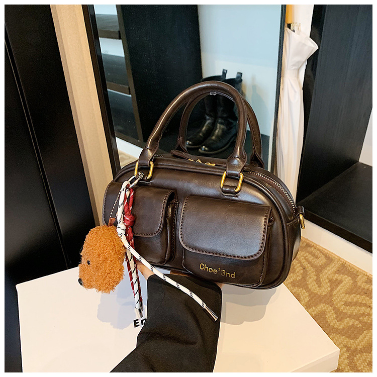 Retro Damen Umhängetasche Korean Style Handtasche Kissen Tasche_voghion.com