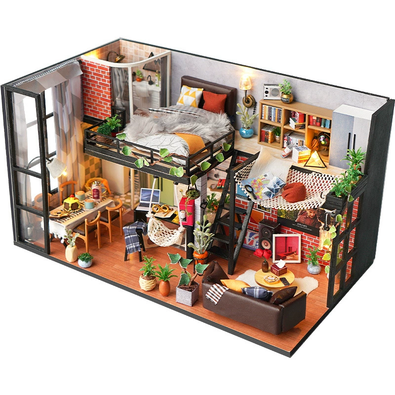Трехмерная хижина, головоломка, конструктор, вилла, дом, игрушка, ручная работа, DIY дом, креативный подарок