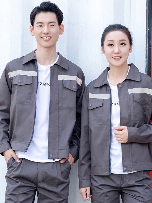 Set de ropa de trabajo de verano delgada manga larga tira reflectante resistente al desgaste sitio de construcción sanitario trabajo ropa de trabajo personalizada