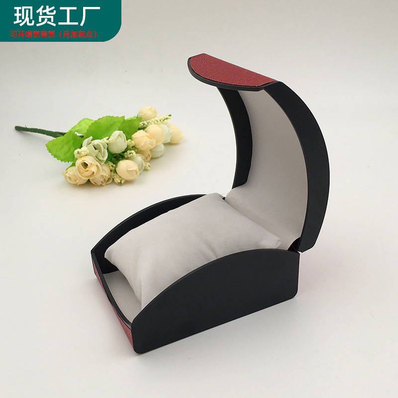wholesale watch Packaging box Vaulted Bow watch case Plastic watch case Spring watch case