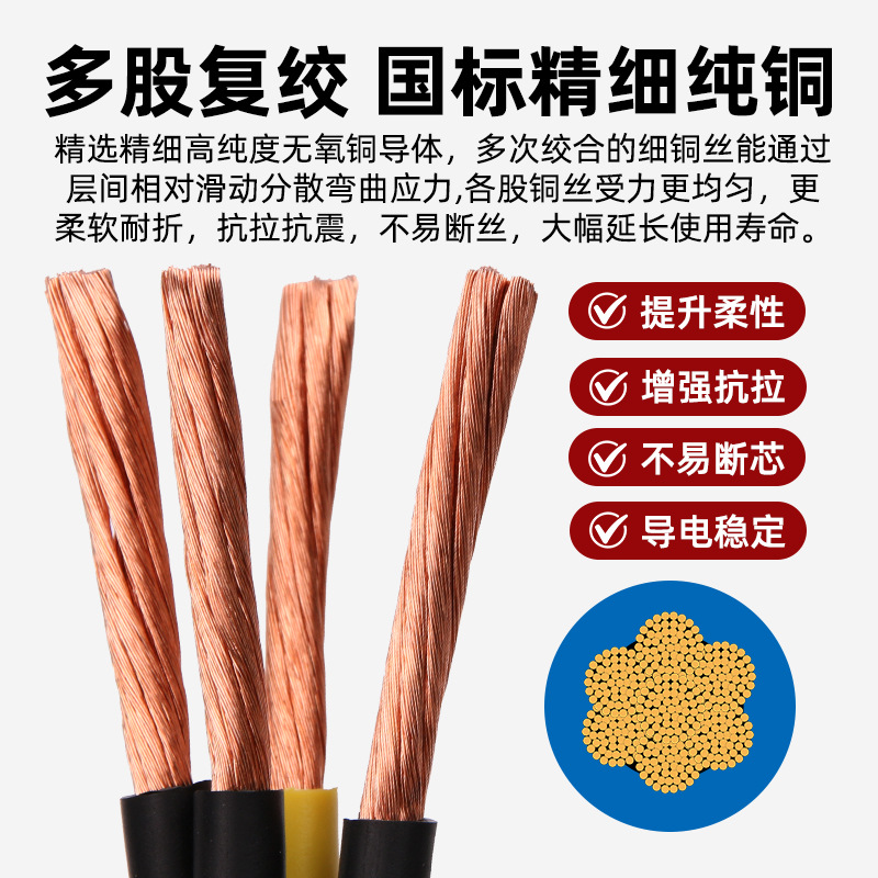 Кабель Huanfeng TRVV 2x0.3 серый