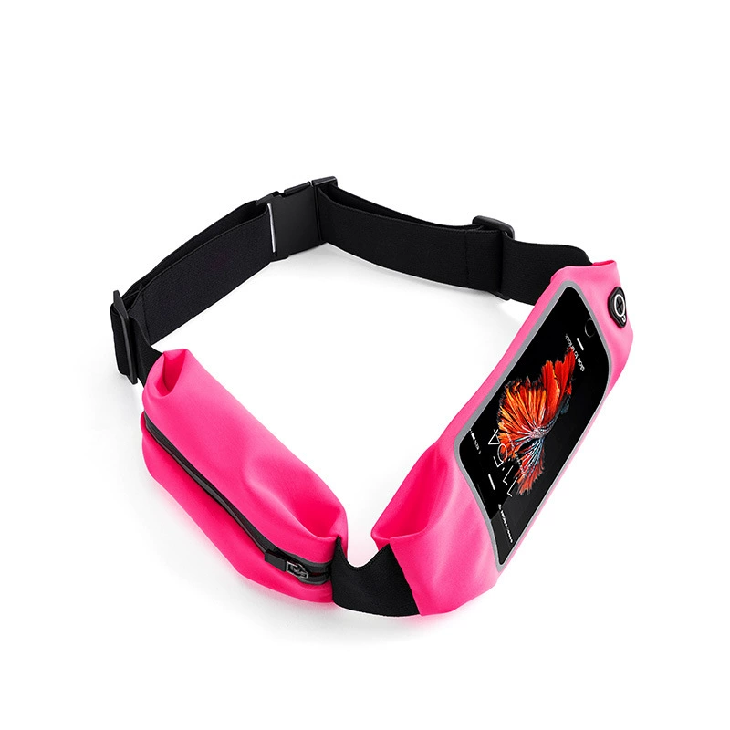 Лайкра эластичная облегающая фитнес-марафон Невидимый Женский Открытый водонепроницаемый мобильный телефон для бега Спортивная поясная сумка пот-доказательство сенсорный экран