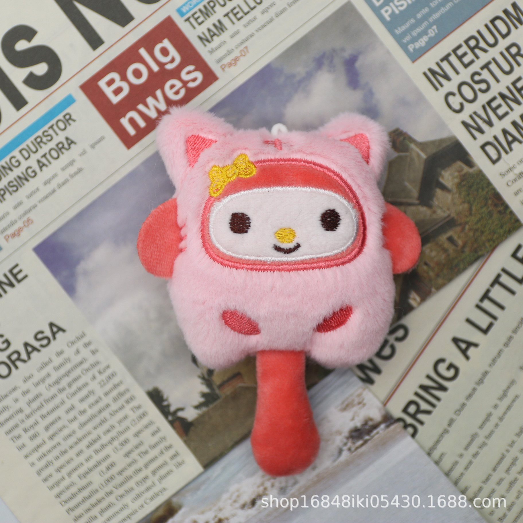 Yuugui perro lindo muñeca sanliou juguete de peluche coolomi colgante agarrar máquina muñeca pequeña adornos clave