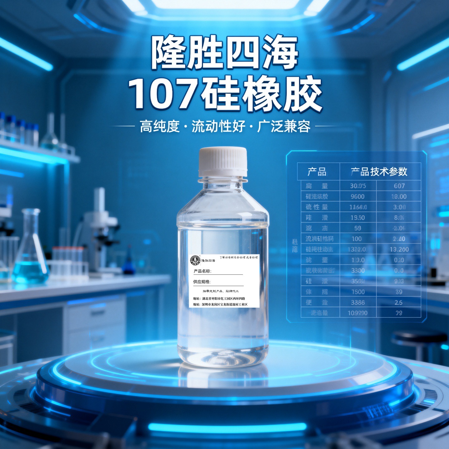 新料107硅橡胶 500-200万分子量107胶通用型 涂料添加剂 密封胶用