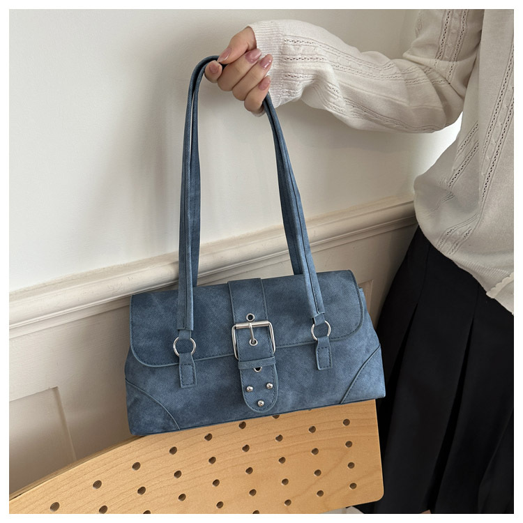 Buckle Strap Structured Large Capacity PU Tote Bag 51