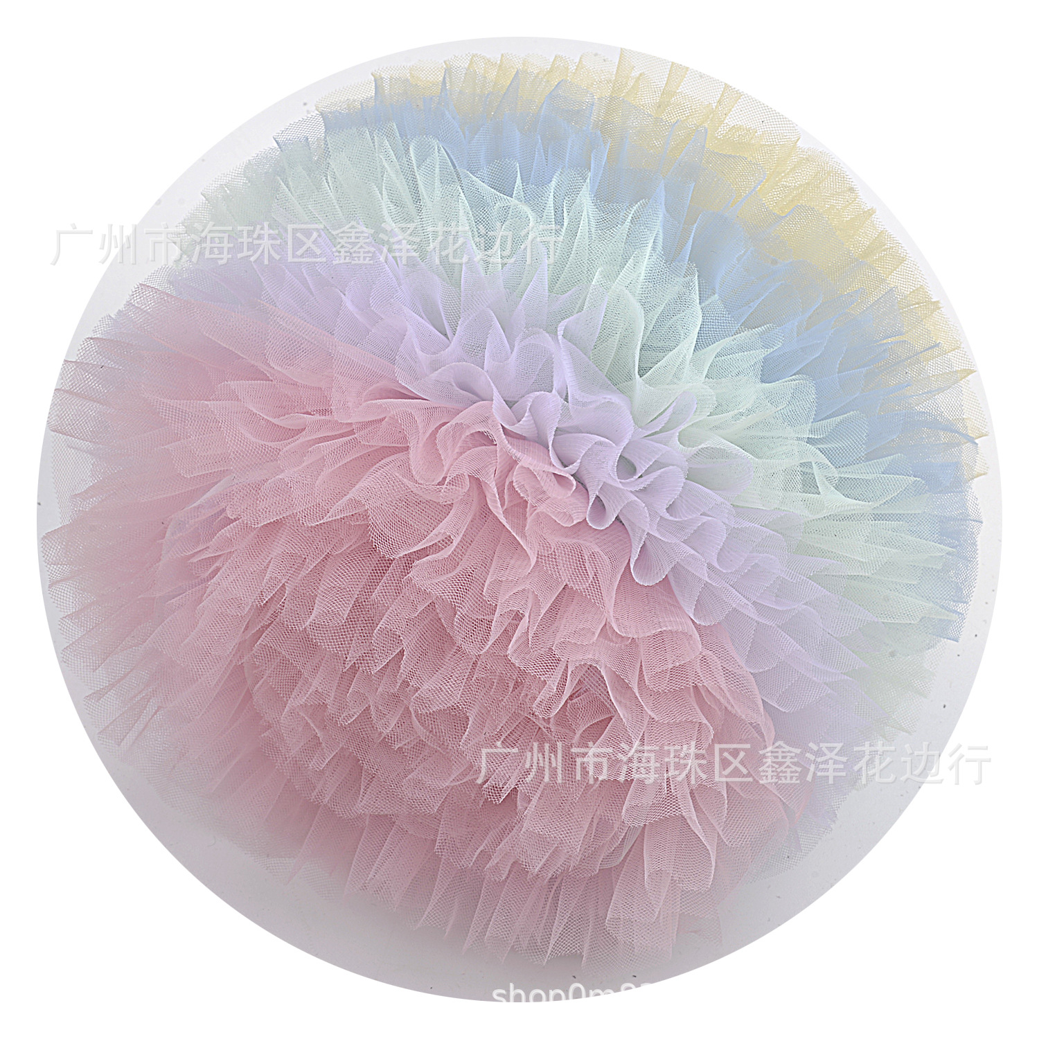 Cifrado de encaje puffy malla código de barras Zou color de malla tridimensional falda de la ropa de los Niños Accesorios al por mayor