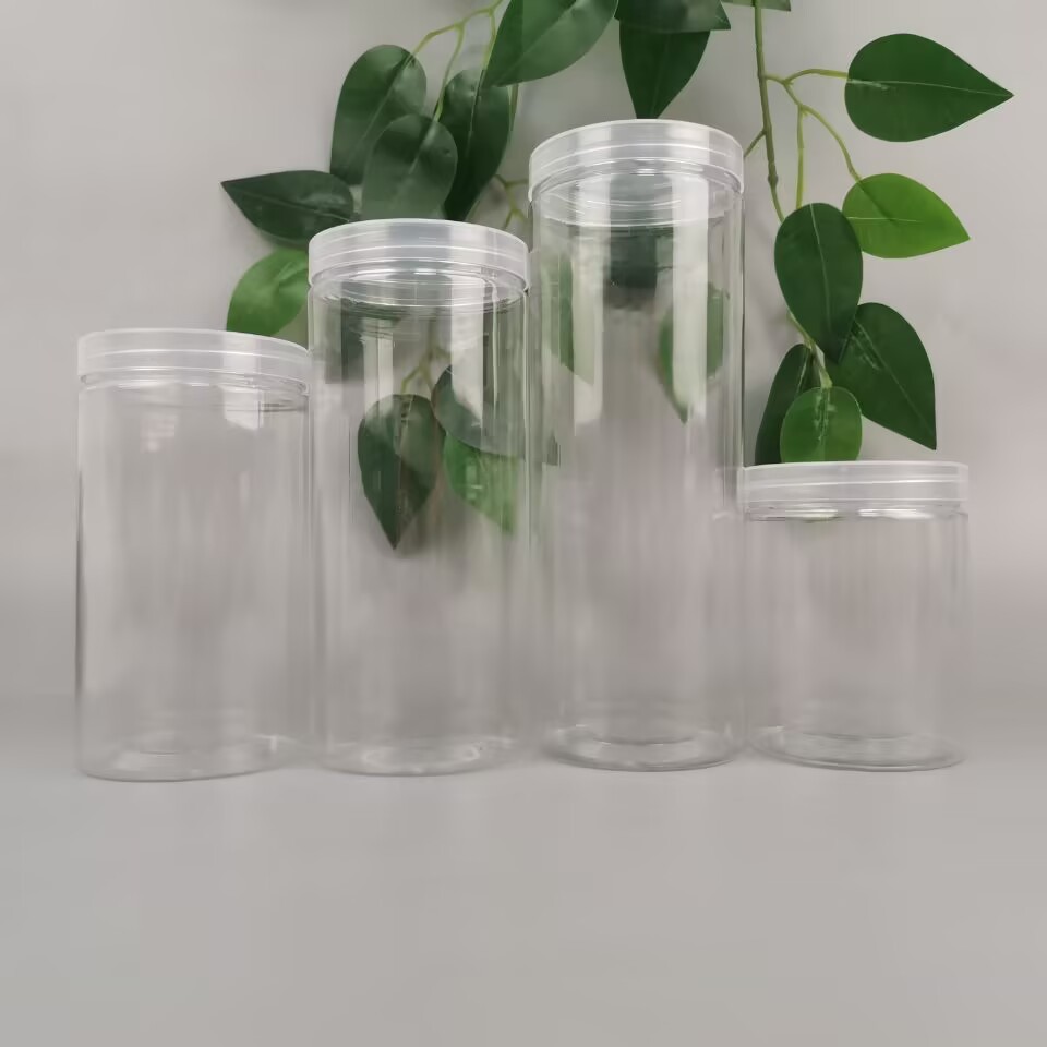 Supply 85 mouth 800ml plastic packaging cans pet plastic bottles transparent plastic cans factory direct supply
