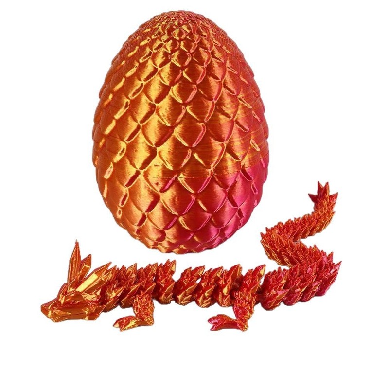 3D プリントドラゴンの卵クリスタルドラゴンセット宝石ドラゴン発光ドラゴン装飾モデル男の子のおもちゃナイトマーケット装飾品ドラゴン|undefined