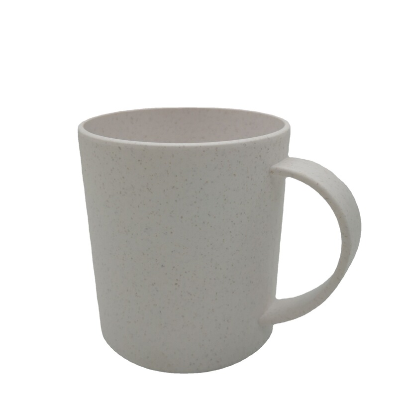 12oz plastic water Cup reusable wheat straw coffee cup biodegradable bamboo fiber mouthwash Cup