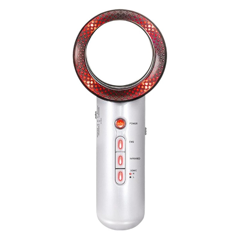 Instrumento portátil de fisioterapia EMS tres en uno, instrumento de belleza corporal para quemar grasa con microcorriente, masajeador de belleza, instrumento adelgazante importado al por mayor