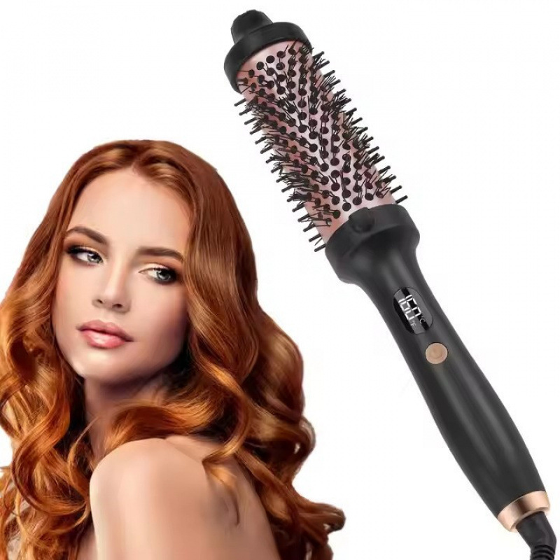 真新しい特別なアマゾンプラグインマイナスイオンヘアアイロンは髪を傷つけませんLCD電気コームヘアコームストレートヘアコーム|undefined