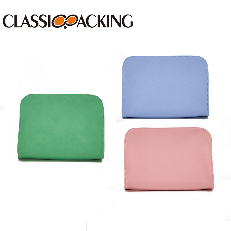 Bolsa de lavado de color sólido simple bolsa de almacenamiento de cosméticos de gran capacidad bolsa de cosméticos plegable multifuncional con logotipo impreso