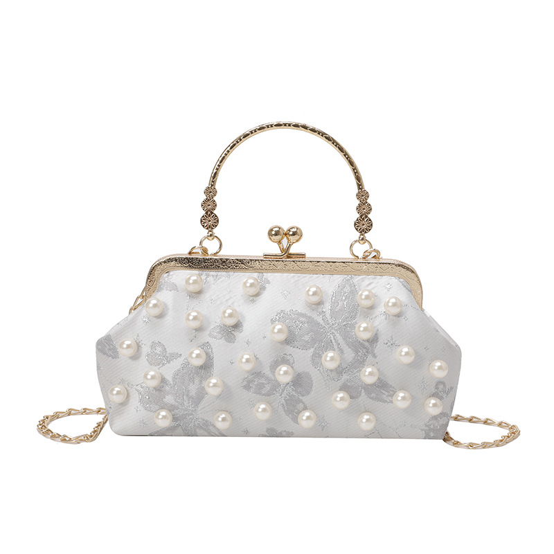 Elegante pochette da sera con perle borsa donna a tracolla_voghion.com
