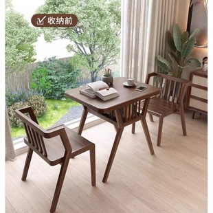 阳台茶桌桌椅组合休闲三件套家用实木喝茶小户型餐桌简易茶桌-阿里巴巴