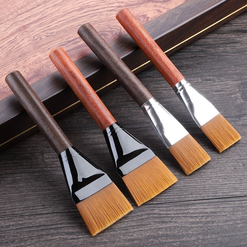 养壶笔茶刷茶具笔刷料茶扫黑檀花梨木茶盘刷茶道茶器茶道专用