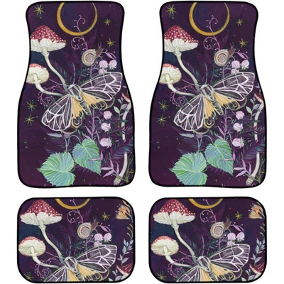 Avtomobil döşəmə paspasları — Style Floral Butterfly Easy-To-Clean - car-floor-mat-17-33444468cm-two-pairs-four-pieces-in-total