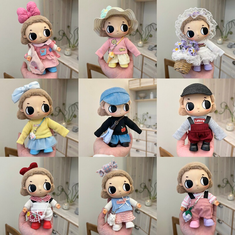 Only Doll Clothes) Compatible with Nyota Tata Little Moments Series 15cm Doll Clothes Replacement Outfit Skirt Set