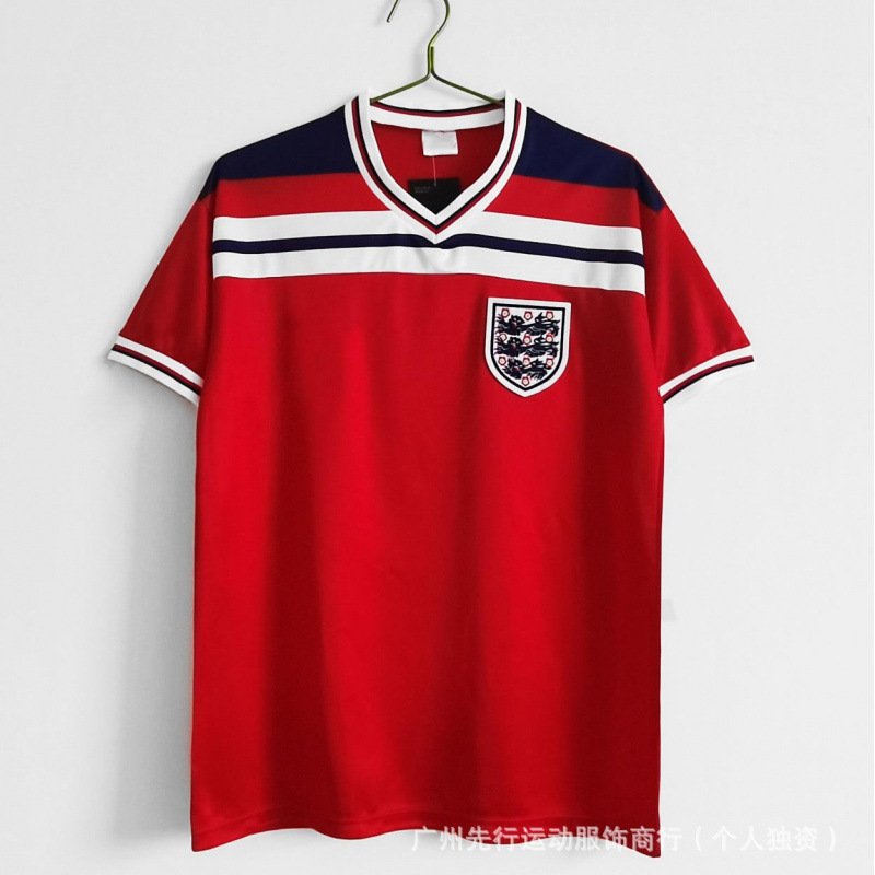 Colección de fútbol retro popular Argentina Alemania Inglaterra Brasil Copa Mundial de fútbol de manga corta