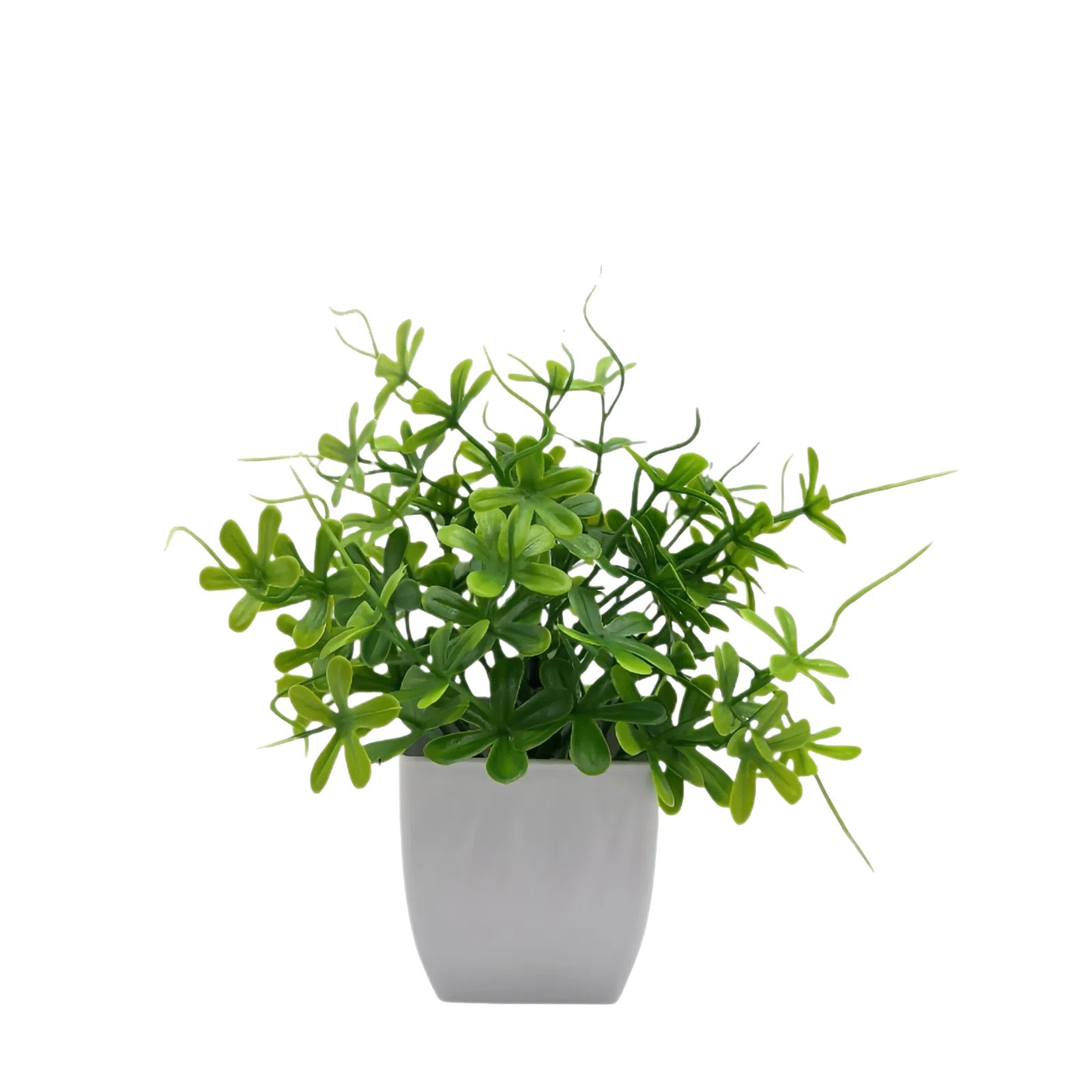 Venta al por mayor transfronteriza de Amazon: Juego de 10 mini plantas artificiales en maceta para decoración del hogar, eucalipto, lavanda, bonsái image 5