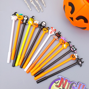 Cartoon Halloween Three-Dimensional Gel Pen Pumpkin Ghost Three-Dimensional Gel Pen Halloween Water Pen Cross-Border Prize Supplies