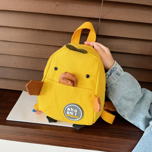 Children's Infant Garden 1-3 Years Old 2 Small Schoolbag Baby Boys and Girls Backpack Mini Cartoon Canvas Backpack Bag