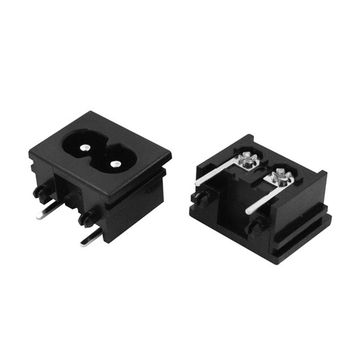 Small 8-figure AC power socket, 8-shaped two holes, 8-shaped card plug-in 18*23MM socket 040