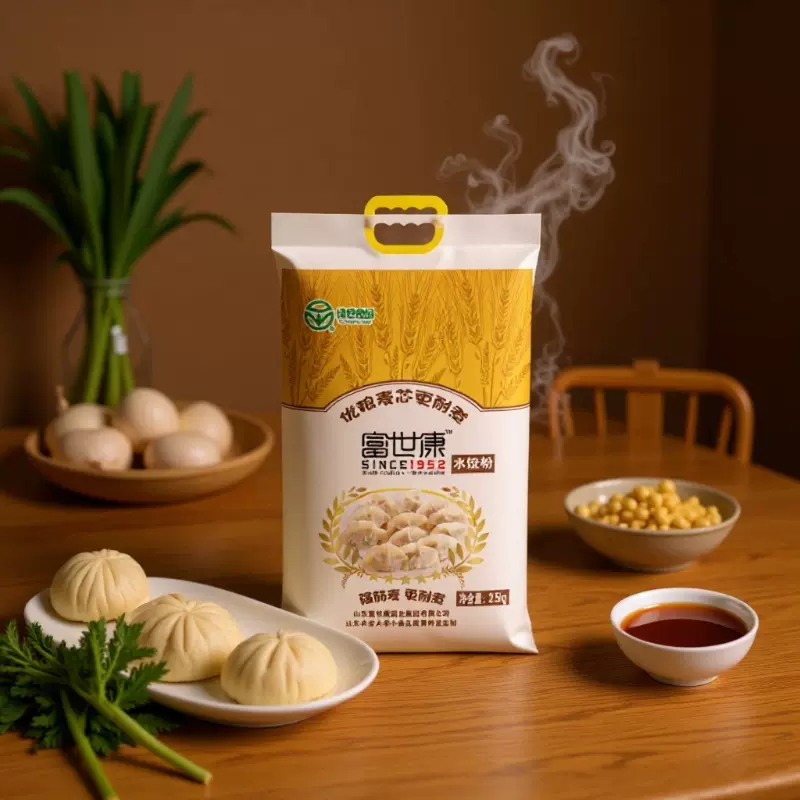 富世康面粉2.5Kg特一小麦粉精制家用中筋面粉家馒头饺子粉