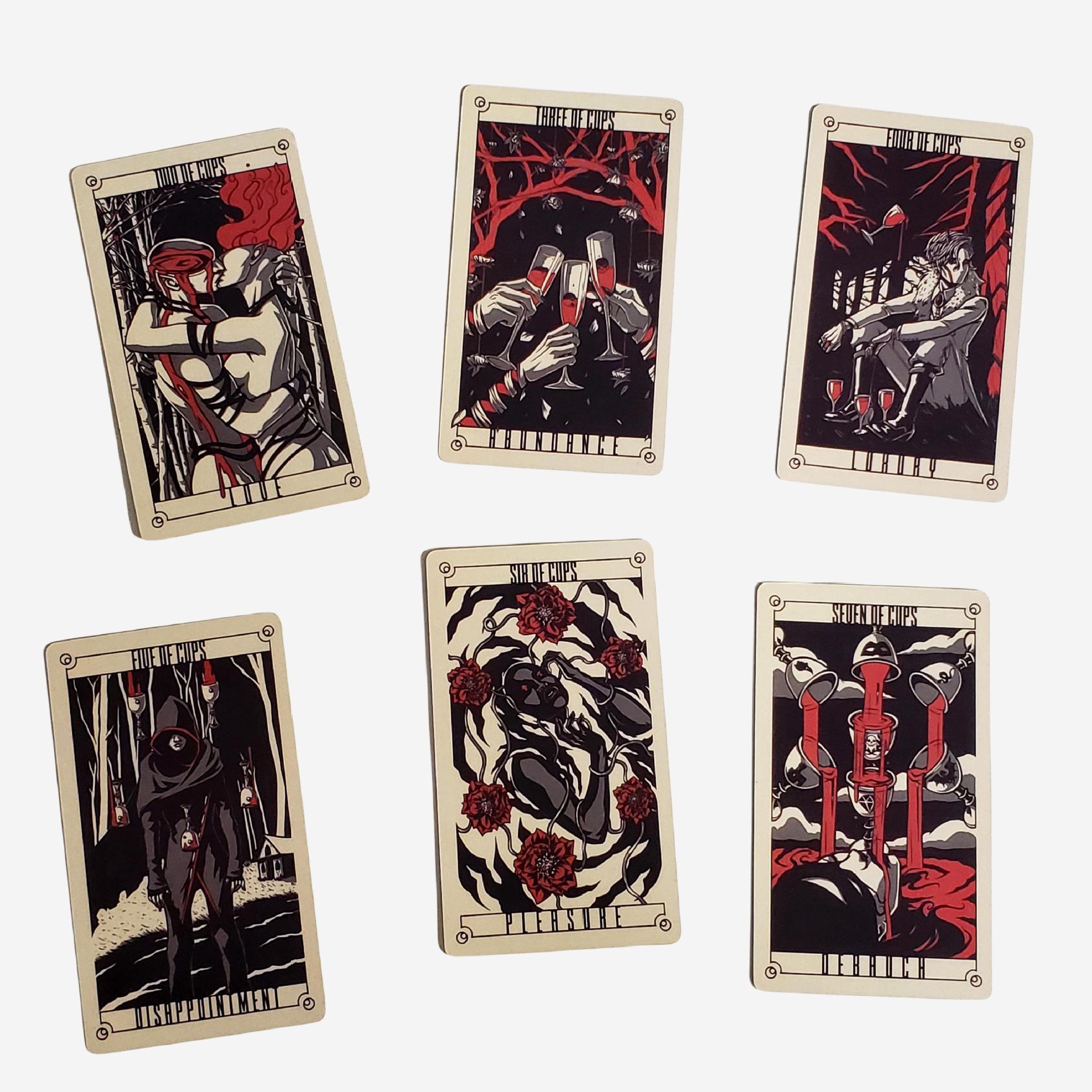 Gioco di società tarot carte da gioco con design intagliato_voghion.com