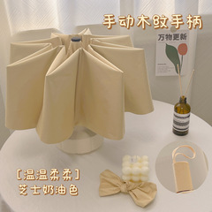 高颜値三つ折り手动折りたたみ伞雨伞オーダーメードレディース高级感晴雨両用日よけパラソル日伞