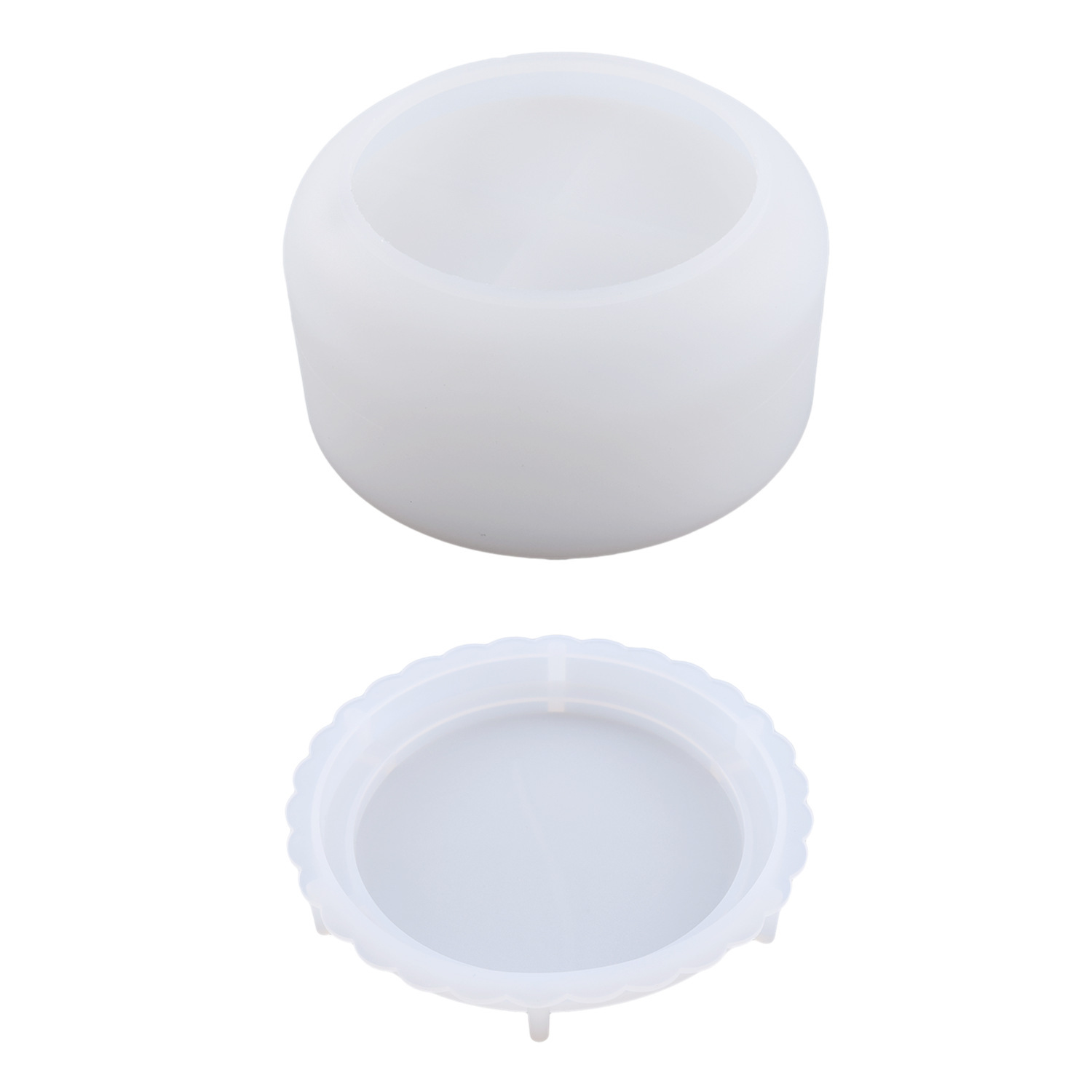 diy crystal drop epoxy resin storage Cup storage box mirror silicone mold