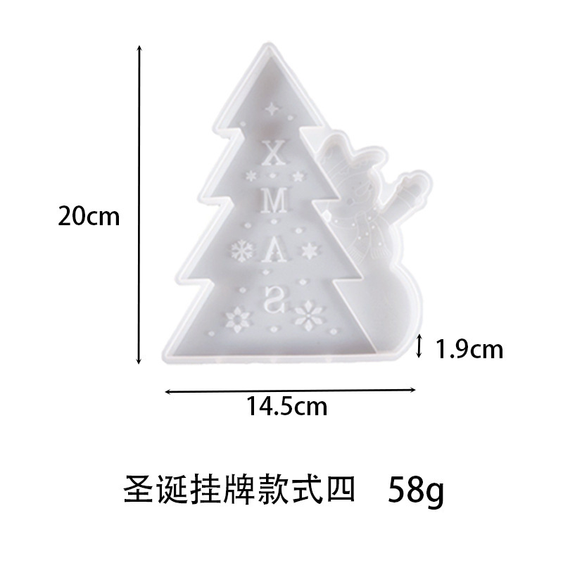 Navidad copo de nieve molde de silicona espejo Pulido-libre de resina copo de nieve llavero colgante epoxi molde