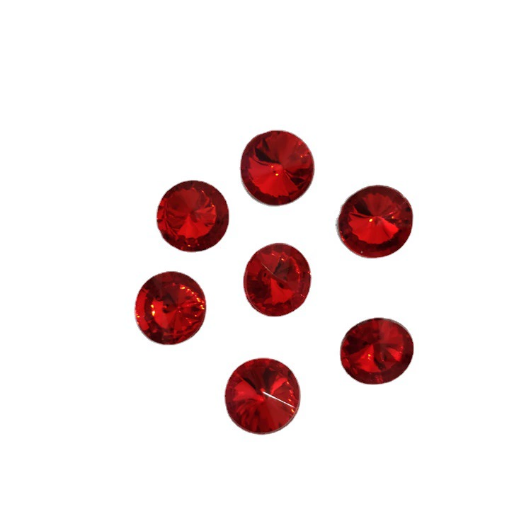 Double-point imitation satellite diamond acrylic diamond tip bottom satellite diamond flying saucer acrylic diamond DIY jewelry accessories