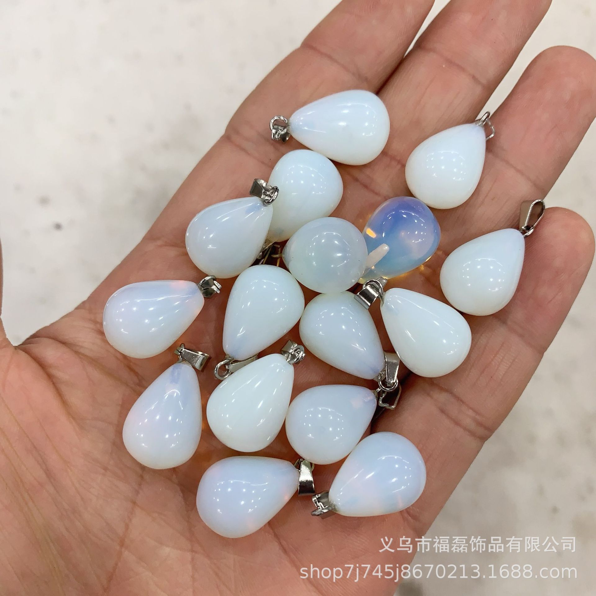 13*18mm ronda gota de agua colgante amatista natural Ojo de Tigre colgante de Piedra DIY pendientes collar de accesorios de la joyería al por mayor