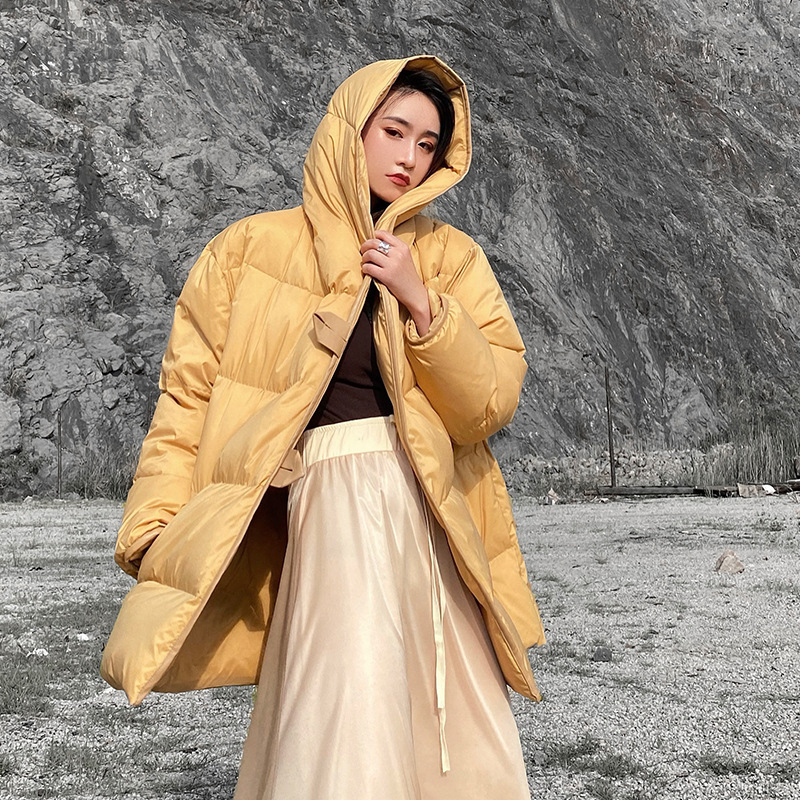 Pinghu down Jacket Women's New Winter Designer Style Women's 90% Duck down Coat